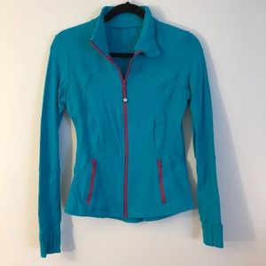 Lululemon Define Jacket Turquoise and Magenta RARE